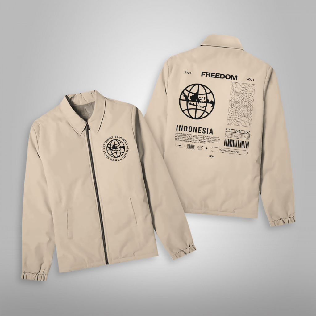 Jual FortKlass Jaket Coach FREEDOM / 17 AGUSTUS Jaket Zipper Pria Jaket ...