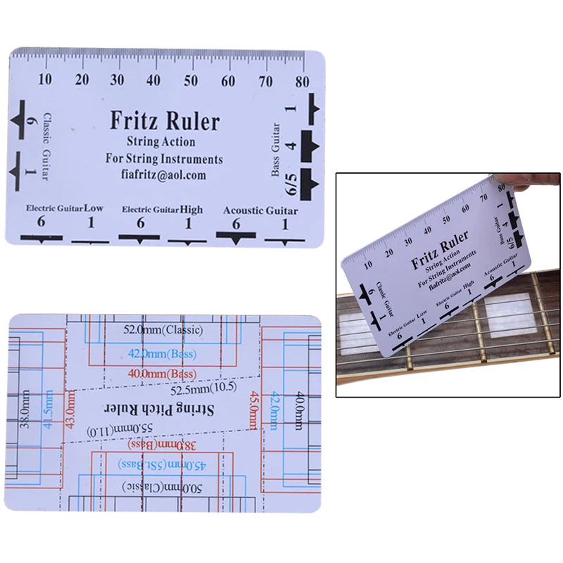 Jual Fritz ruler penggaris gitar ukur ketinggian senar nut sadle ...