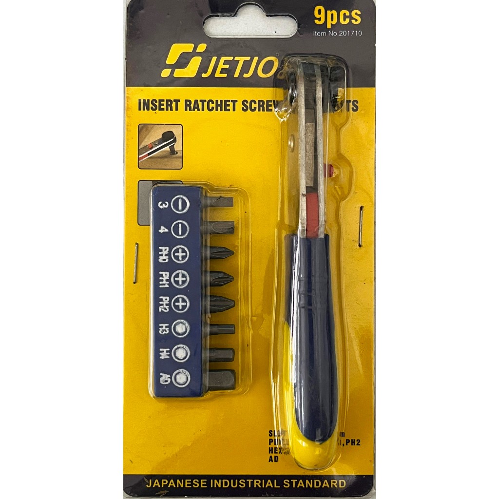 Jual ( 201710 ) Obeng Ratchet Mini Set 9PCS / Obeng Putar/INSERT ...