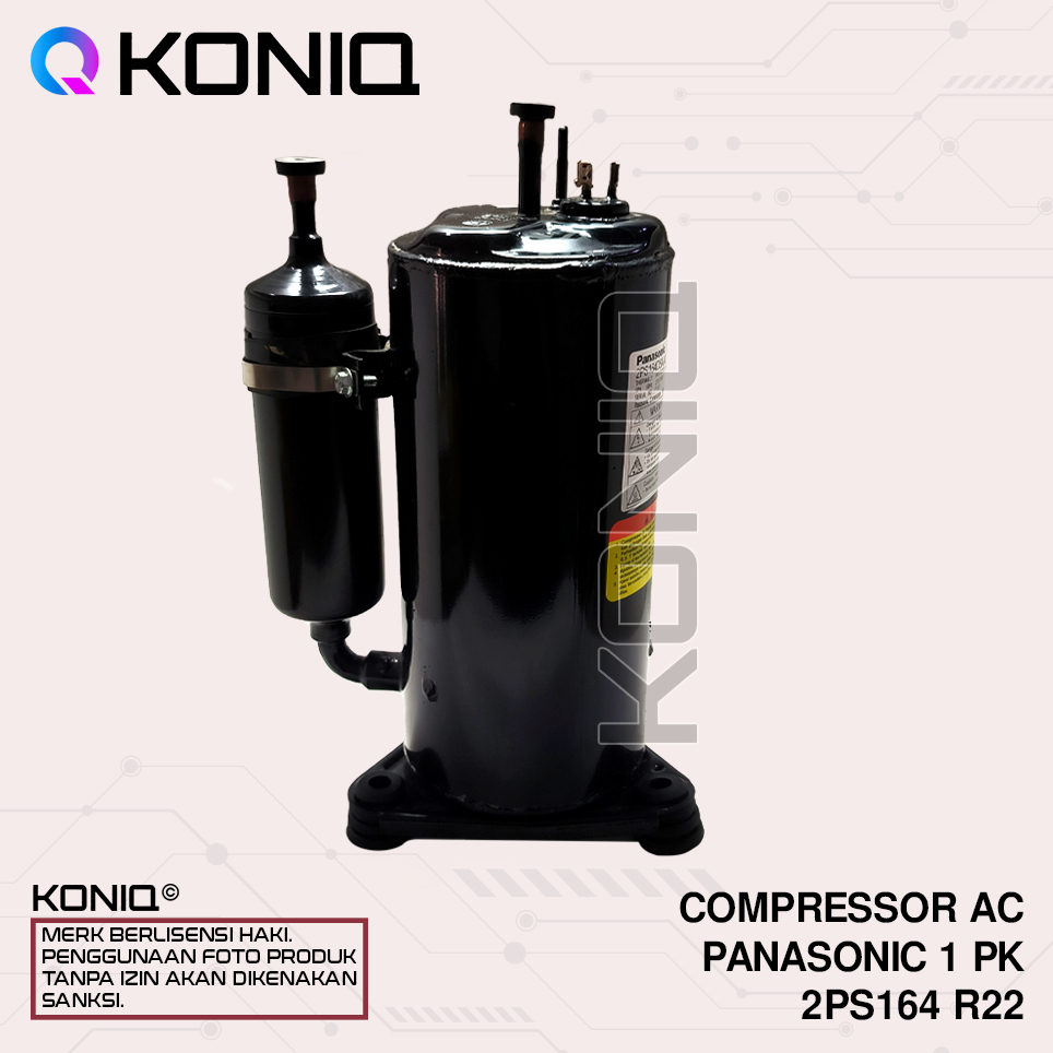 Jual COMPRESSOR / KOMPRESOR AC PANASONIC 1PK TYPE 2PS164D R22 1 PHASE ...