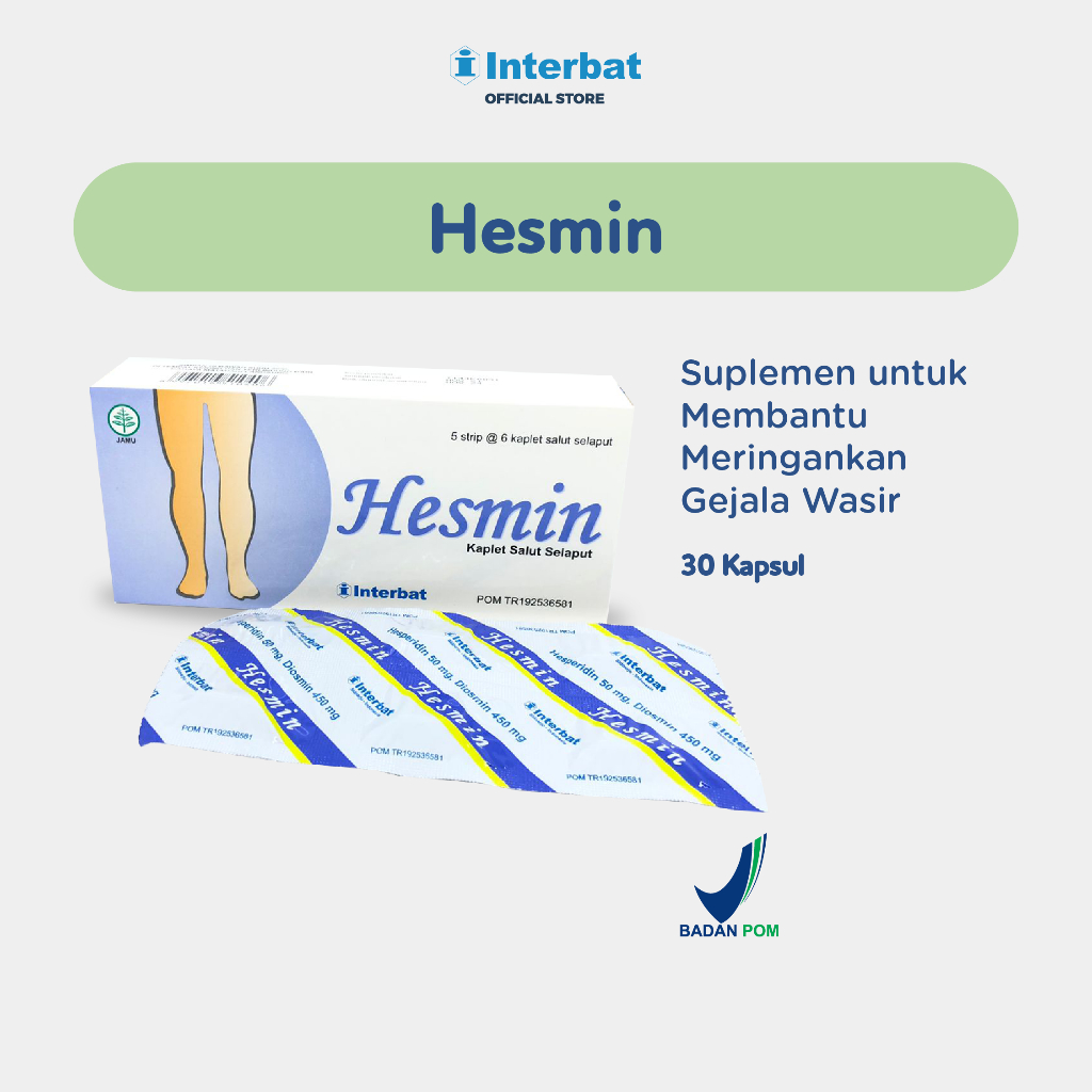 Jual Hesmin 30 Kapsul - Membantu Meringankan Gejala Wasir | Shopee ...