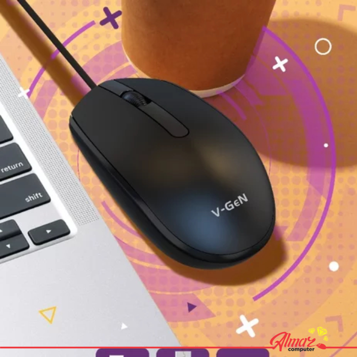 Jual Wired Mouse V-GeN VMS-02 1200 DPI Mouse Kabel PNP USB Cable ...