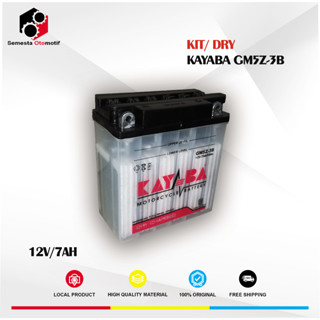 Jual Aki Motor Supra Fit KAYABA GM5Z-3B 12V 7Ah Aki Basah Original Free