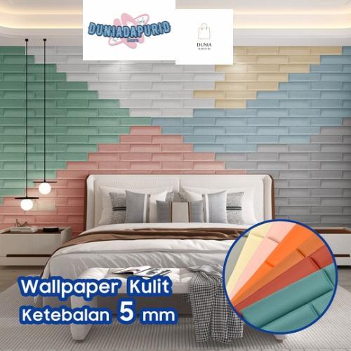 Jual DUNIA(BATA)-Motif Baru Wallpaper Sticker Motif Bata Bahan Kulit ...