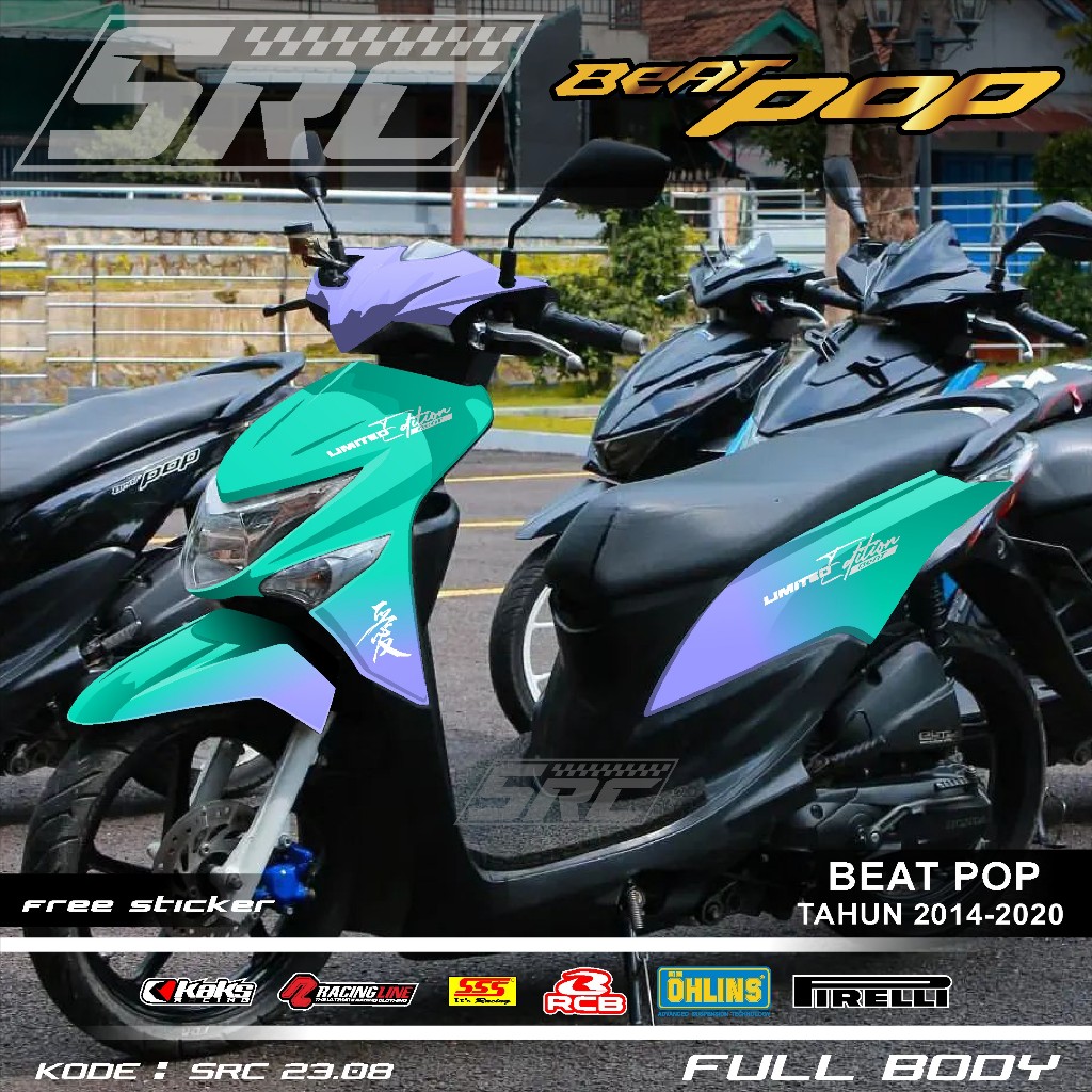 Jual COD Decal Stiker Full body Honda Beat POP 2014 2015 2016 2017 2018 ...