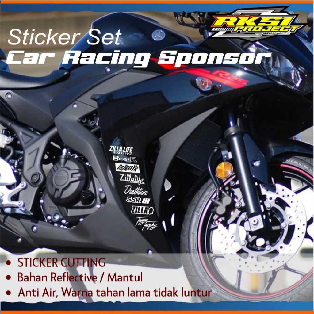 Jual Sticker Set Car Racing Sponsor Kit | Shopee Indonesia