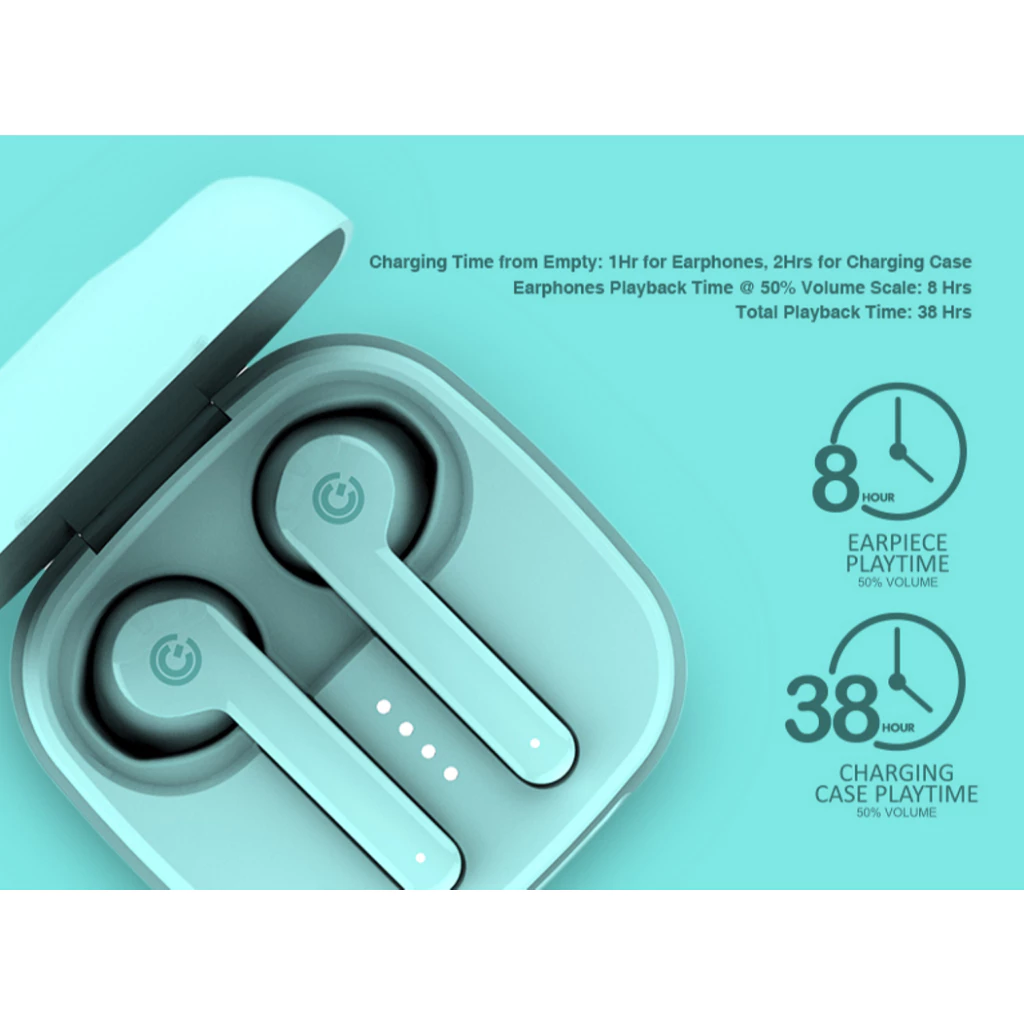 Headset bluetooth TWS 1 Sonicgear Earpump True Wireless Stereo Earphone / 38 Hour Playtime/ 60ms Low Latency/ TWS Earbuds