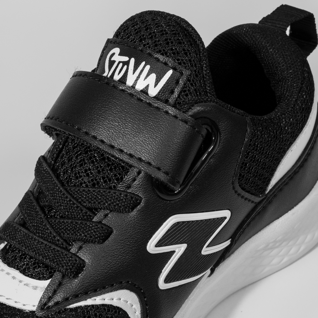 Jual STUVW Eon v2 Black White - Sepatu sekolah anak - sneaker fashion ...