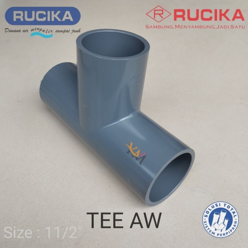 Jual TEE PVC AW RUCIKA 11/2 INCH | Shopee Indonesia
