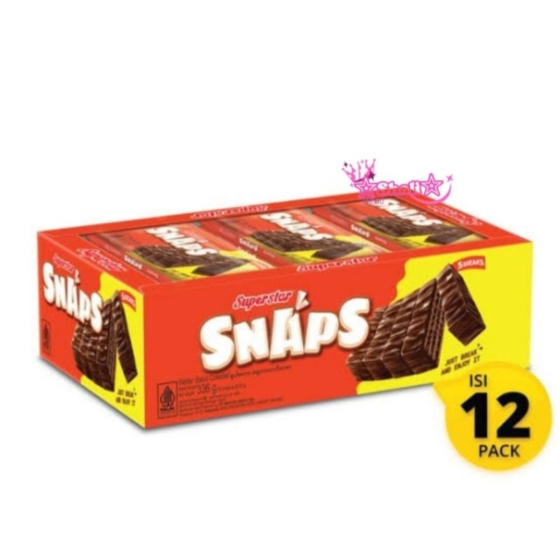 Jual Superstar Snaps 1 box isi 12 pcs | Roma superstar | wafer cokelat ...