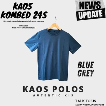 Kaos Polos Combed 24S Cotton Combed Premium Kaos Lengan Pendek Pria Wanita