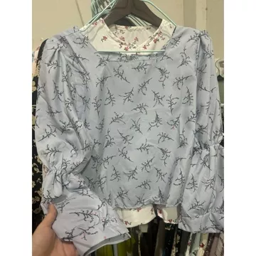 Stevani Margaritha Blouse Floral Premium Korean Blouse