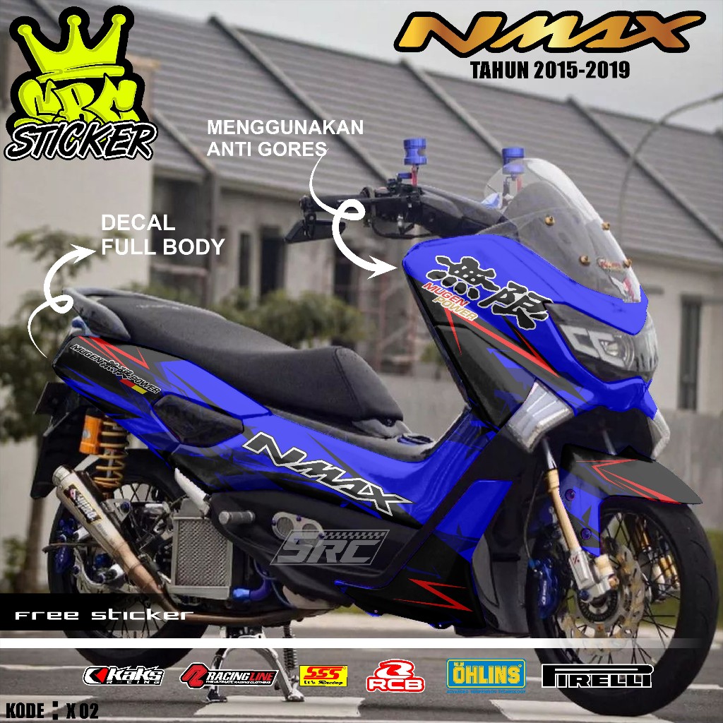 Jual COD Decal Sticker Full Body Yamaha Nmax Lama Old 2015 2016 2017 ...