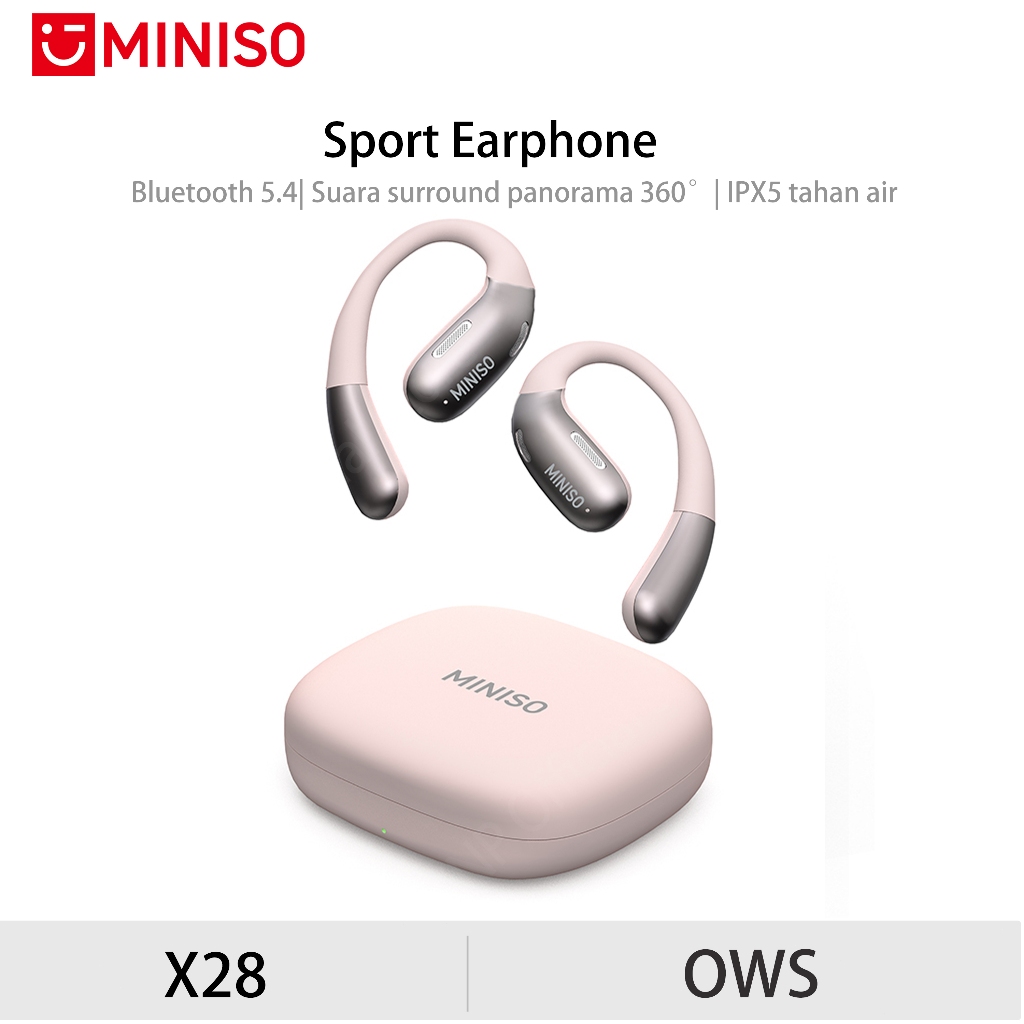 Miniso Cara Guna Earphone Bluetooth Jual Miniso X28 OWS Headset