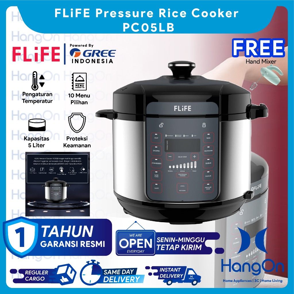 Panci Presto Electric Cooker Litre Jual FLIFE PC05LB Pressure Rice