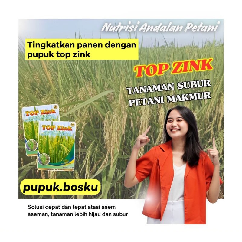 Jual pupuk top zink meningkatkan 3x lipat pertumbuhan dan percepatan ...