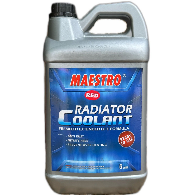Jual RADIATOR COOLANT RED MAESTRO 5 LITER/CAIRAN PENDINGIN MESIN MOBIL ...