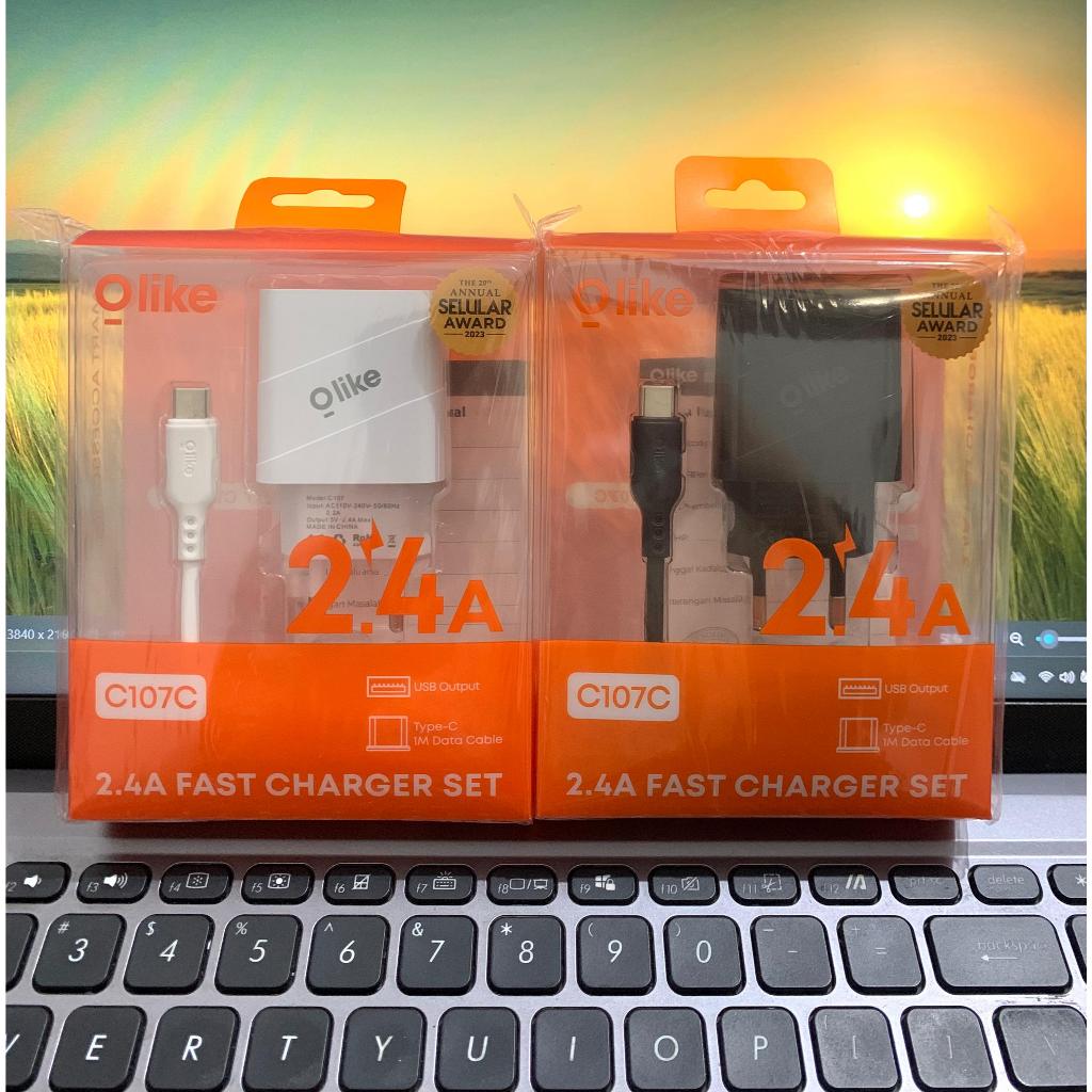 Jual OLIKE Charger C107M Micro/C107C Type-C/C107L Lightning 2.4A Fast ...