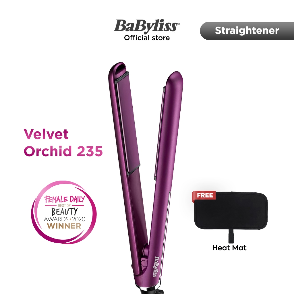 Babyliss velvet orchid straighteners best sale