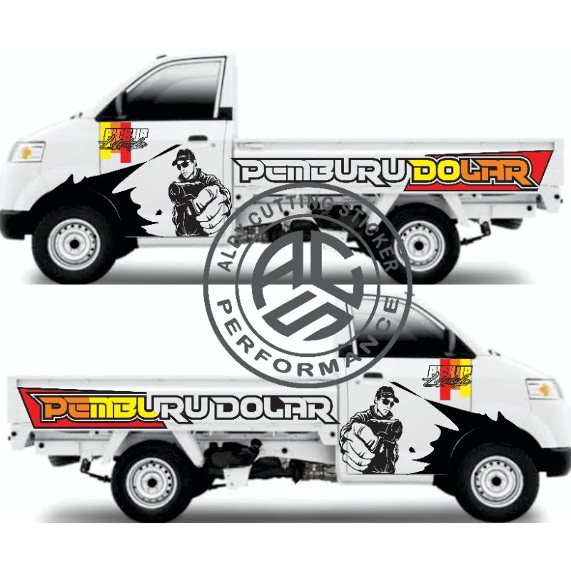 Jual STICKER CUTTING MOBIL PICKUP MEGA CARRY APV READY STOCK BISA GANTI ...