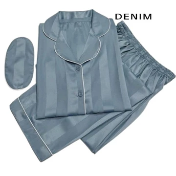 Baju Tidur Piyama Satin Cp Pp Garis Salur Ukuran Abg Sampai Jumbo