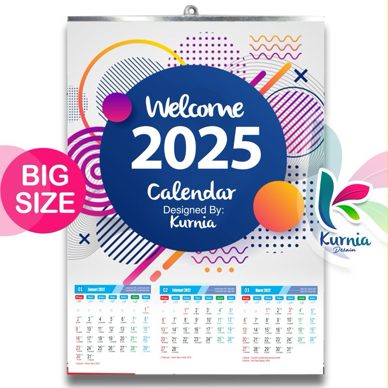 Jual KALENDER 2025/KALENDER DINDING/KALENDER KERJA/KALENDER CUSTOM