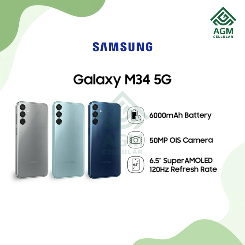 Jual HANDPHONE SAMSUNG GALAXY M34 5G RAM 8GB/128GB (Dark Blue) | Shopee ...