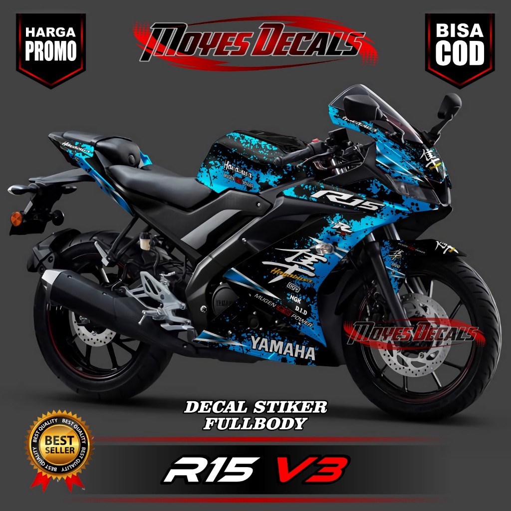 Jual DECAL MOTOR R15 V3 - STIKER MOTOR R15 V3 FULL BODY PREMIUM ...