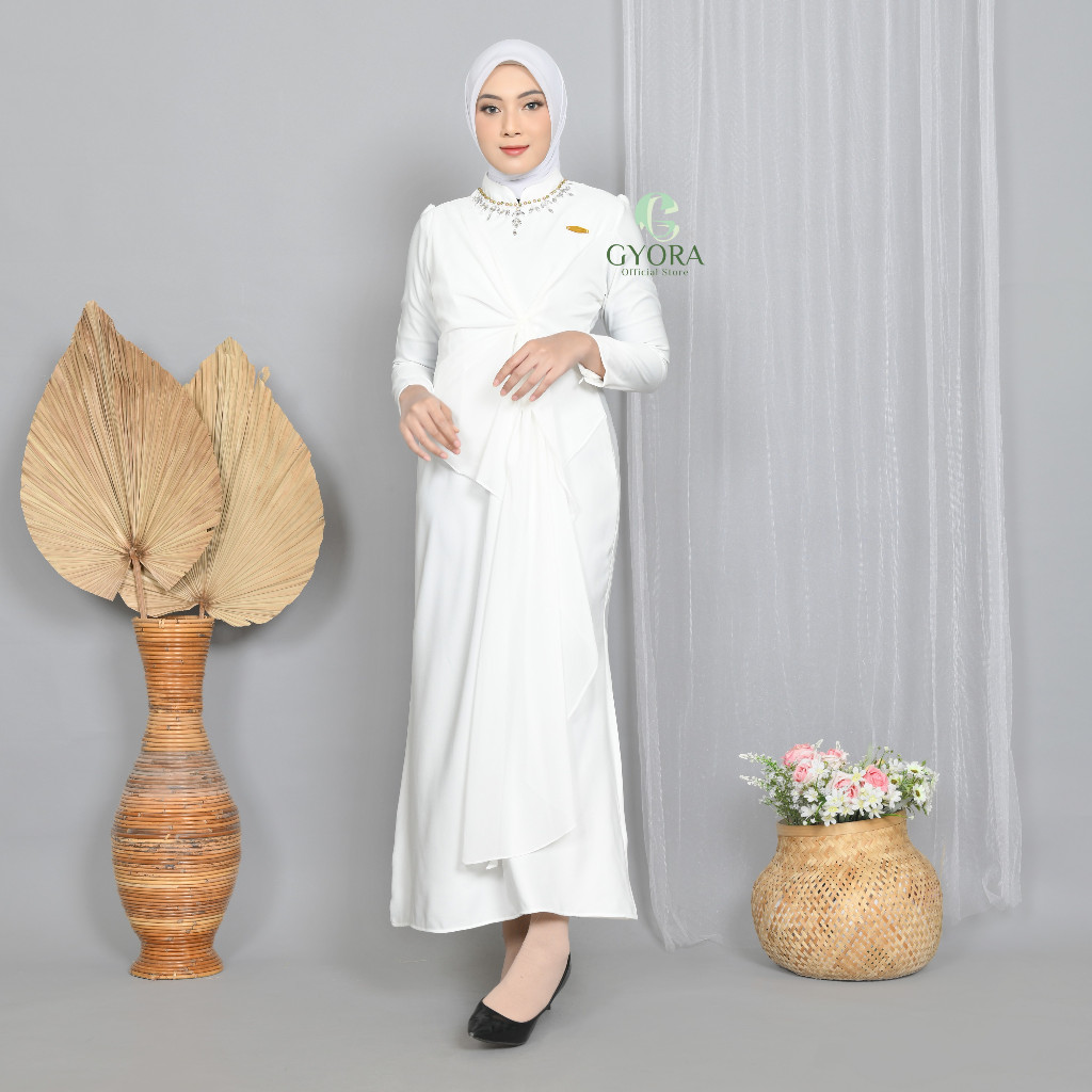 Jual GYORA GAMIS PESTA KONDANGAN EXCLUSIVE MAXMARA LUXURY GEVIRA DRESS ...