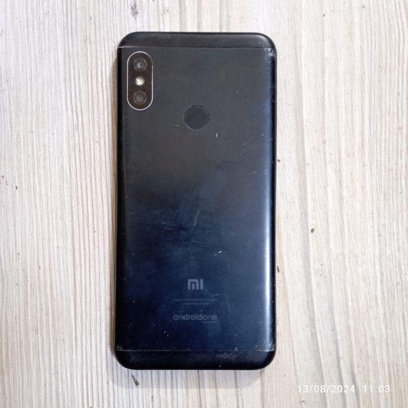 Xinyunew Cover Portafoglio In PU Pelle Per Xiaomi Mi A2 Lite / Redmi 6 Pro – Blu – Con Slot Carte