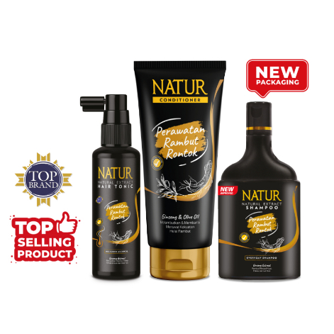 Jual Natur Hair Fall Treatment - Varian 1 - Paket Perawatan untuk ...