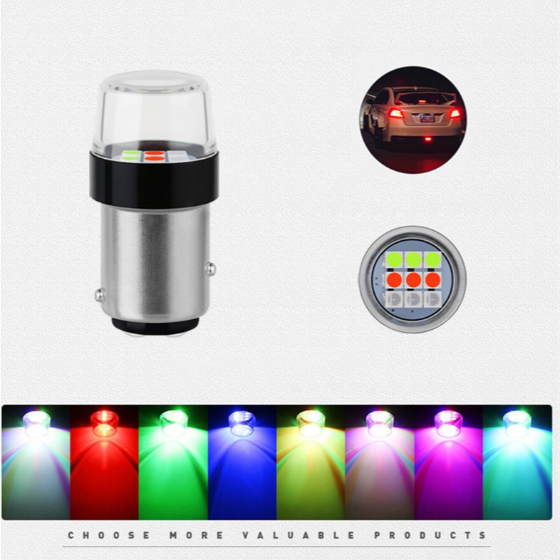 Jual 1 PC Lampu rem LED sepeda motor lampu belakang berkedip warna ...