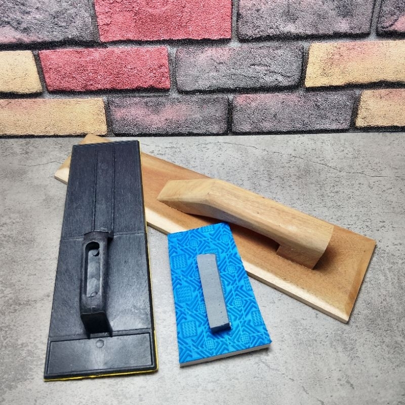 Jual dapet 3, roskam kayu 40cm + roskam PVC lapis spond + gosokan acian ...