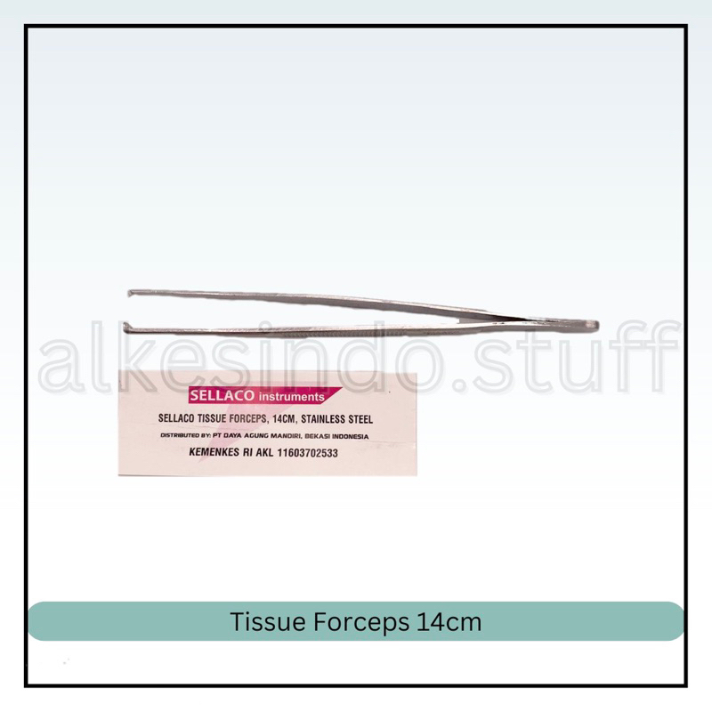 Jual Pinset Chirurgis 14 cm Tissue Forceps Stainless | Sirurgis Pincet ...