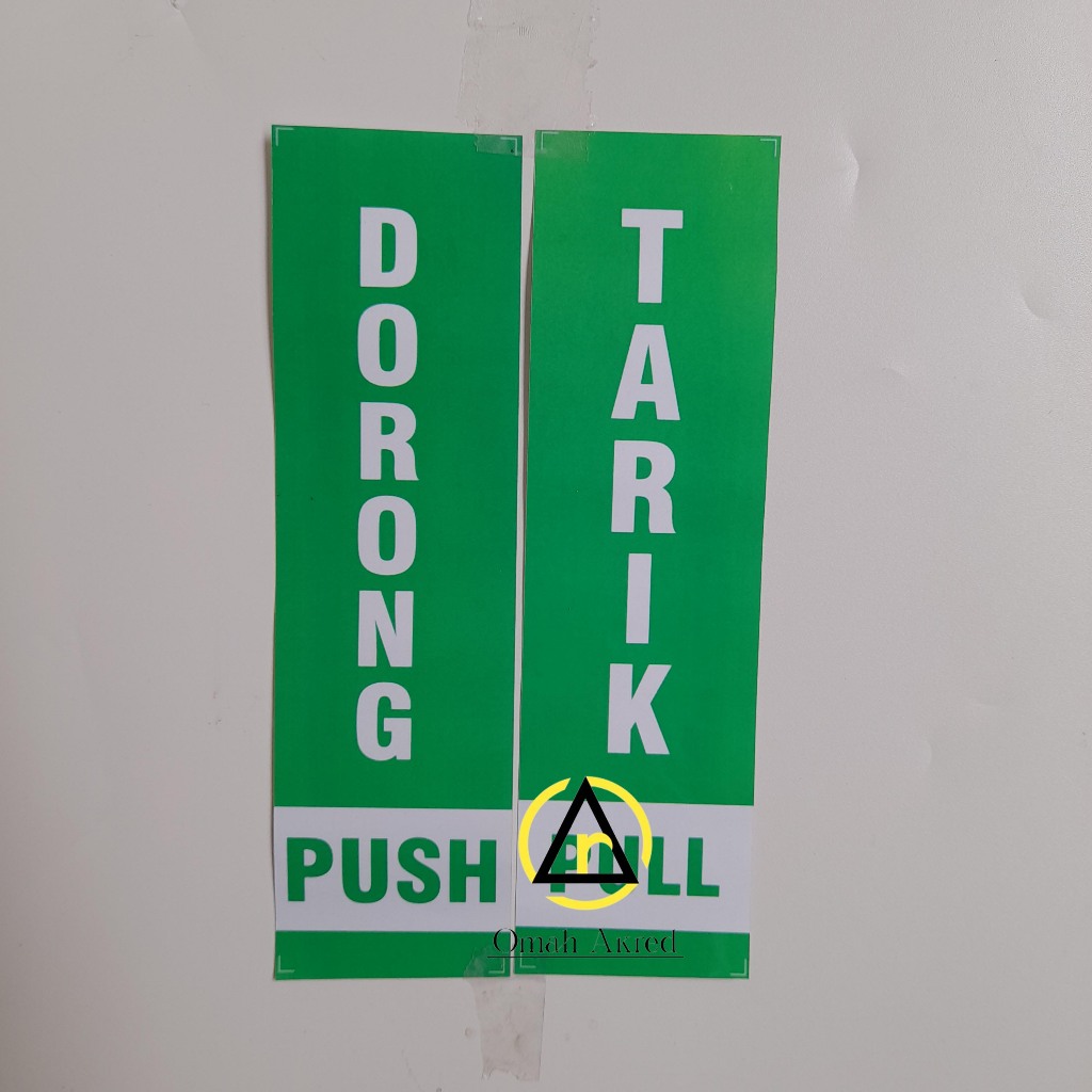 Jual Stiker Dorong Tarik - Pull Push - Tulisan Dorong Tarik | Shopee ...