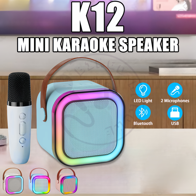Jual BINGO Speaker Bluetooth Speaker RGB Light Karaoke with MIC Speaker ...