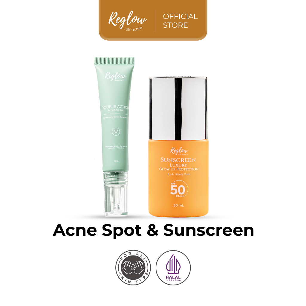 Jual Reglow Sunscreen Luxury Glow Up Protection SPF 50 PA+++ & Reglow ...