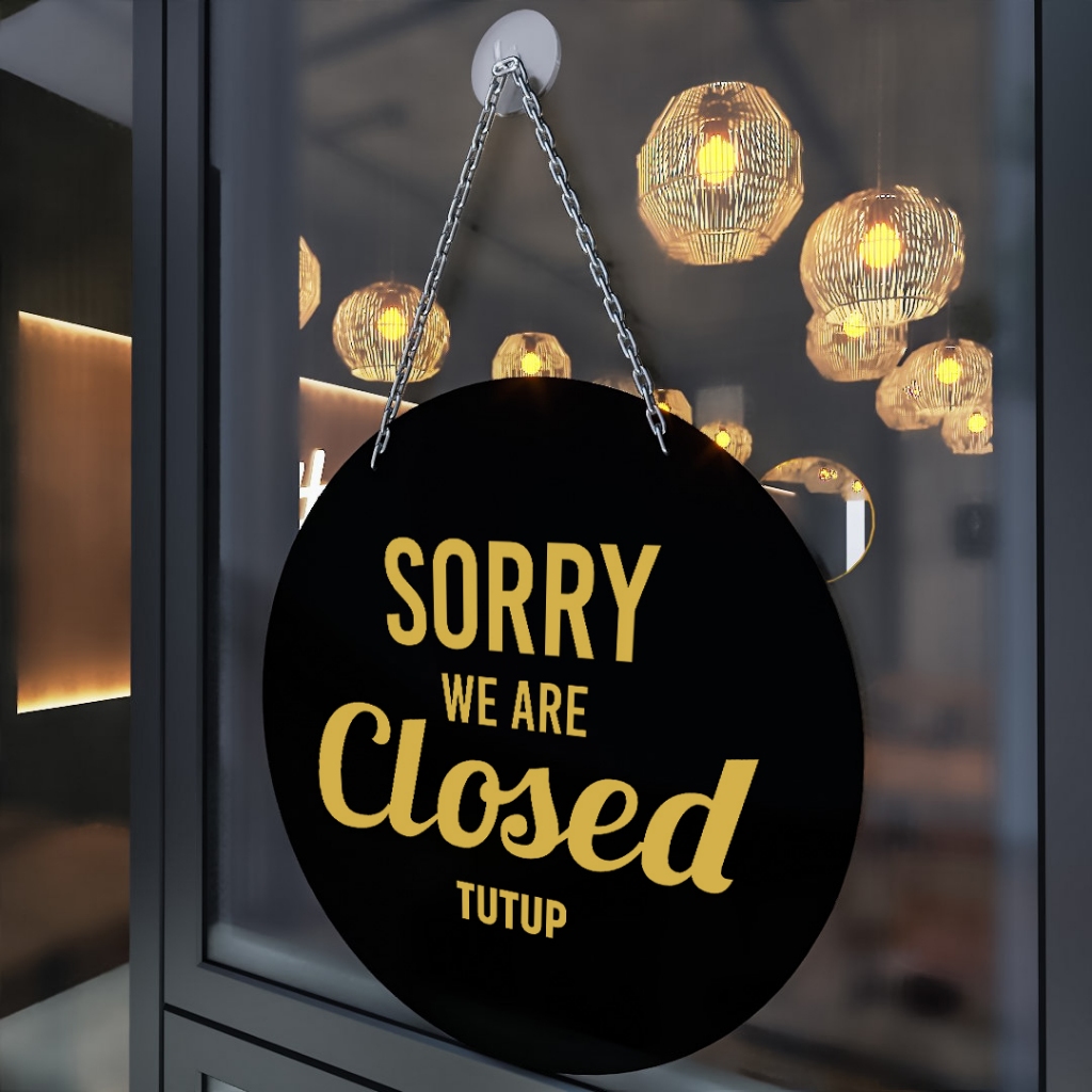 Jual SIGN ACRYLIC OPEN CLOSE/ SIGN ACRYLIC BUKA TUTUP / AKRILIK OPEN ...