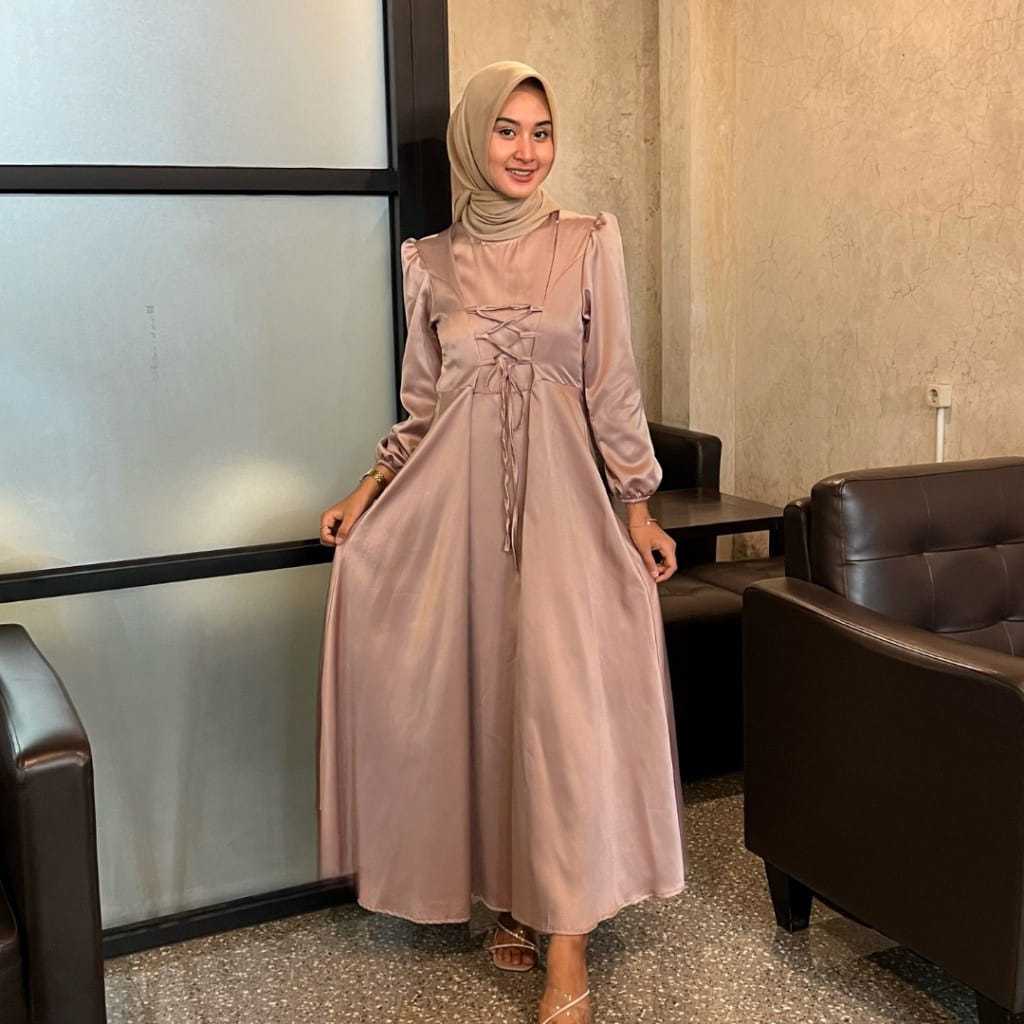 Jual AMARA DRESS / DRESS AMARA SATIN / DRESS PREMIUM / FASHION WANITA / FASHION KEKINIAN / DRESS ...