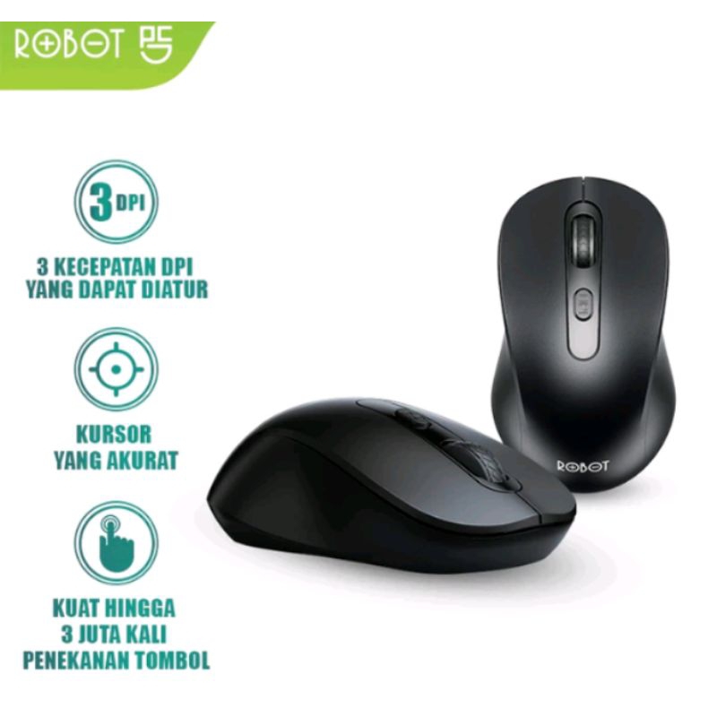 Jual ROBOT Mouse Wireless M206 2.4Ghz | Shopee Indonesia