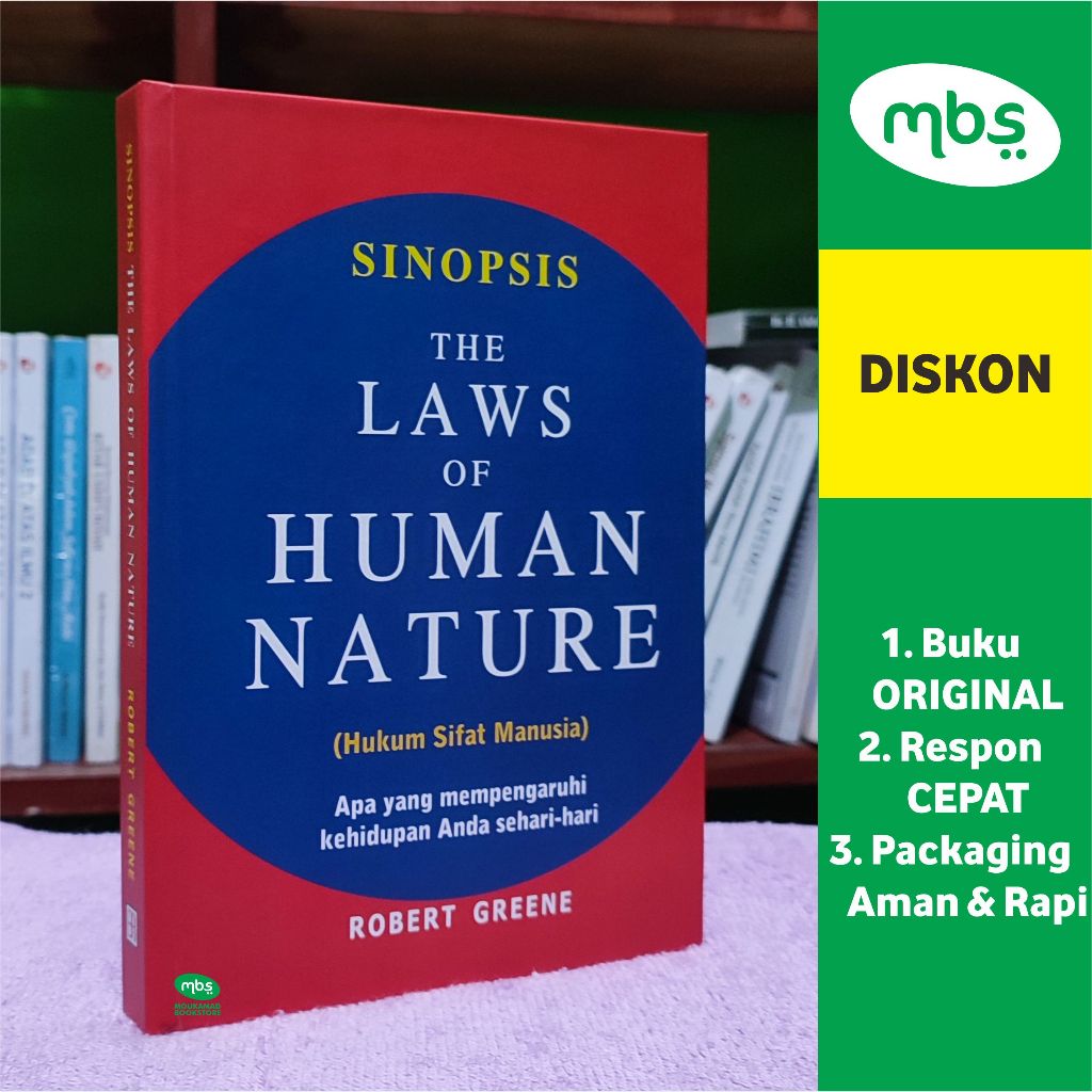 Jual Buku Sinopsis The Laws Of Human Nature Hukum Sifat Manusia Apa