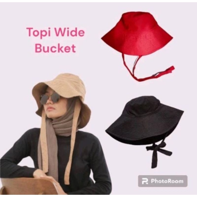 Jual READY WIDE BUCKET HAT / BUCKET PANTAI SELEBGRAM / BUCKET HAT ...