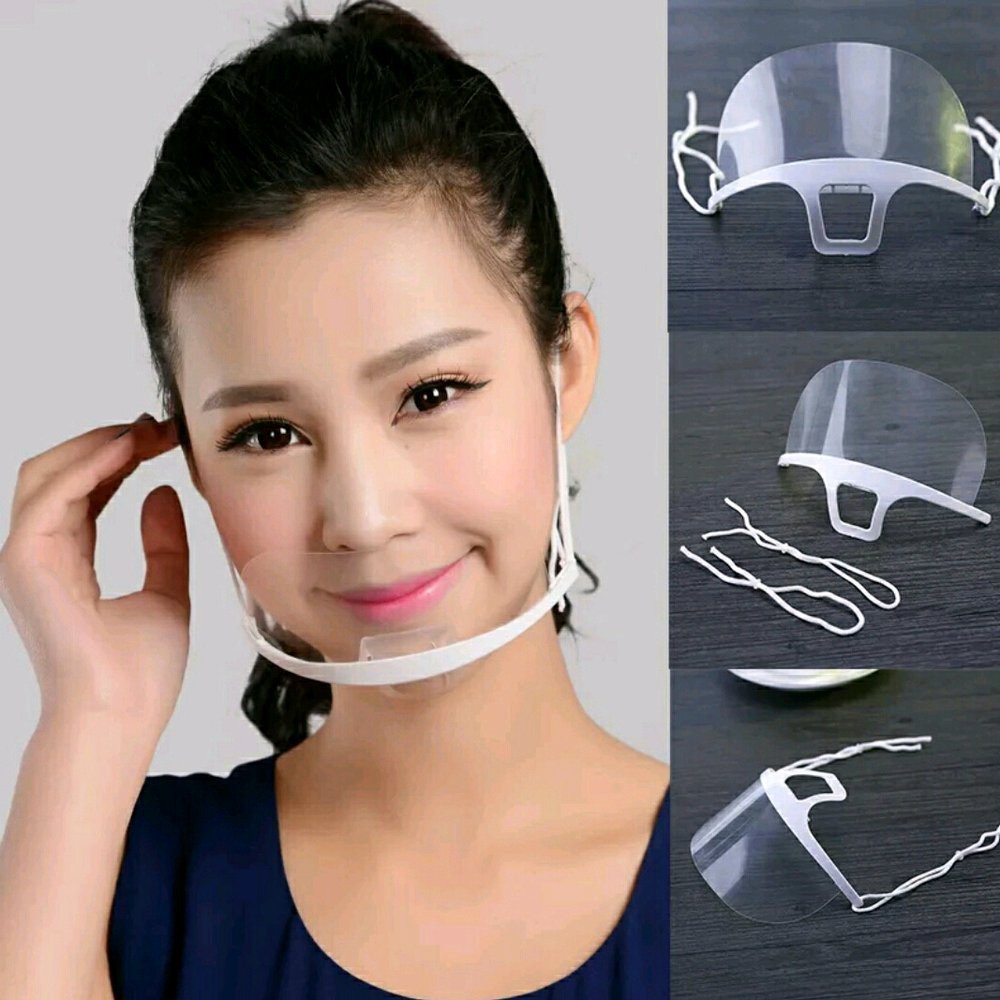 Jual Masker masak chef Transparan Mika Restoran Koki Masak Penutup ...