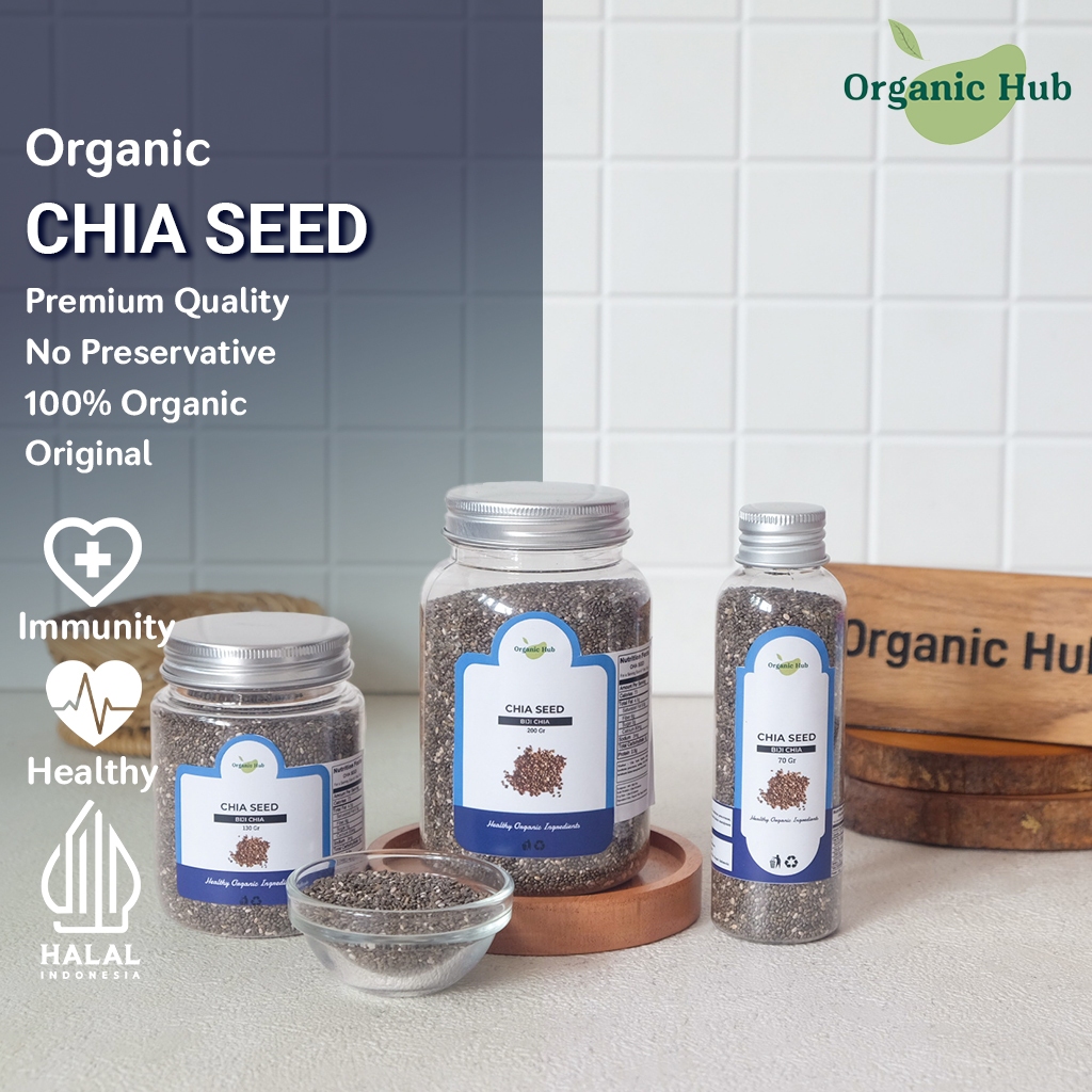 Jual Organic Hub Organic Chia Seed Biji Chia Grade A Premium Quality ...