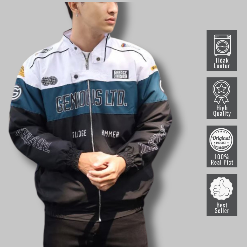 Jual GENIOUS | Nascar Jacket Racing Original Distro - Jaket Motor Pria ...
