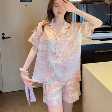 Piyama Wanita Pendek Satin Premium Setelan Baju Tidur Pendek Wanita Lucu Korean Style