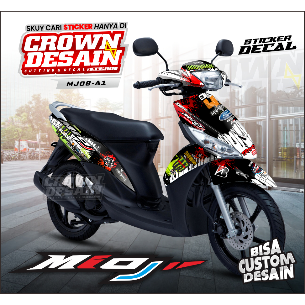 Jual Sticker Motor Yamaha Mio J - Sticker Decal Mio J | Shopee Indonesia