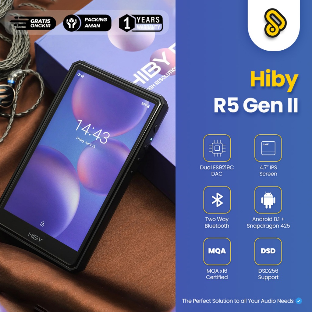 Jual HiBy R5 Gen 2 Hi-Res Android Digital Audio Player | Shopee Indonesia