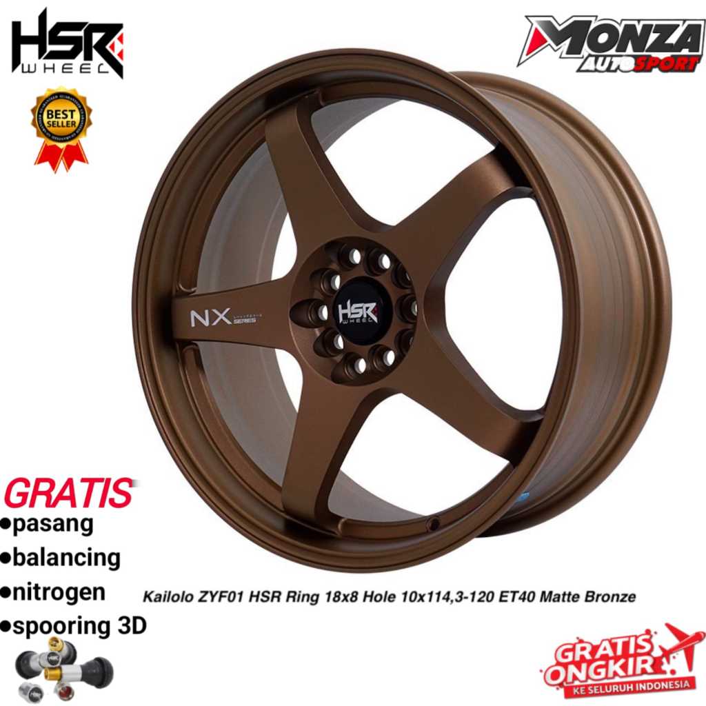 Jual Velg mobil HSR r18 untuk bmw,innova,terios,xpander,alphard,camry ...