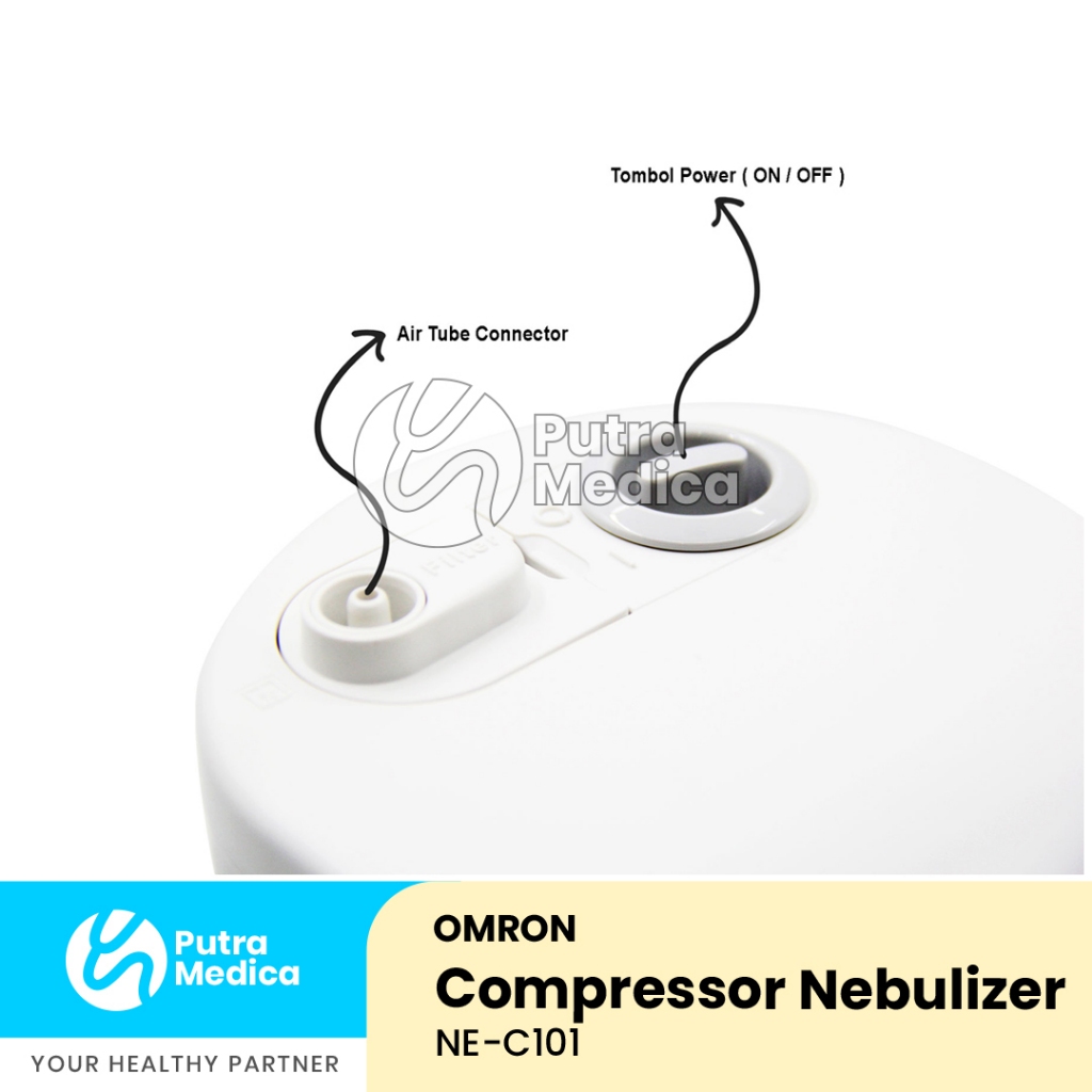 Jual Omron CompAir Nebulizer NEC101 / Nebul NEC 101 / Kompresor ...
